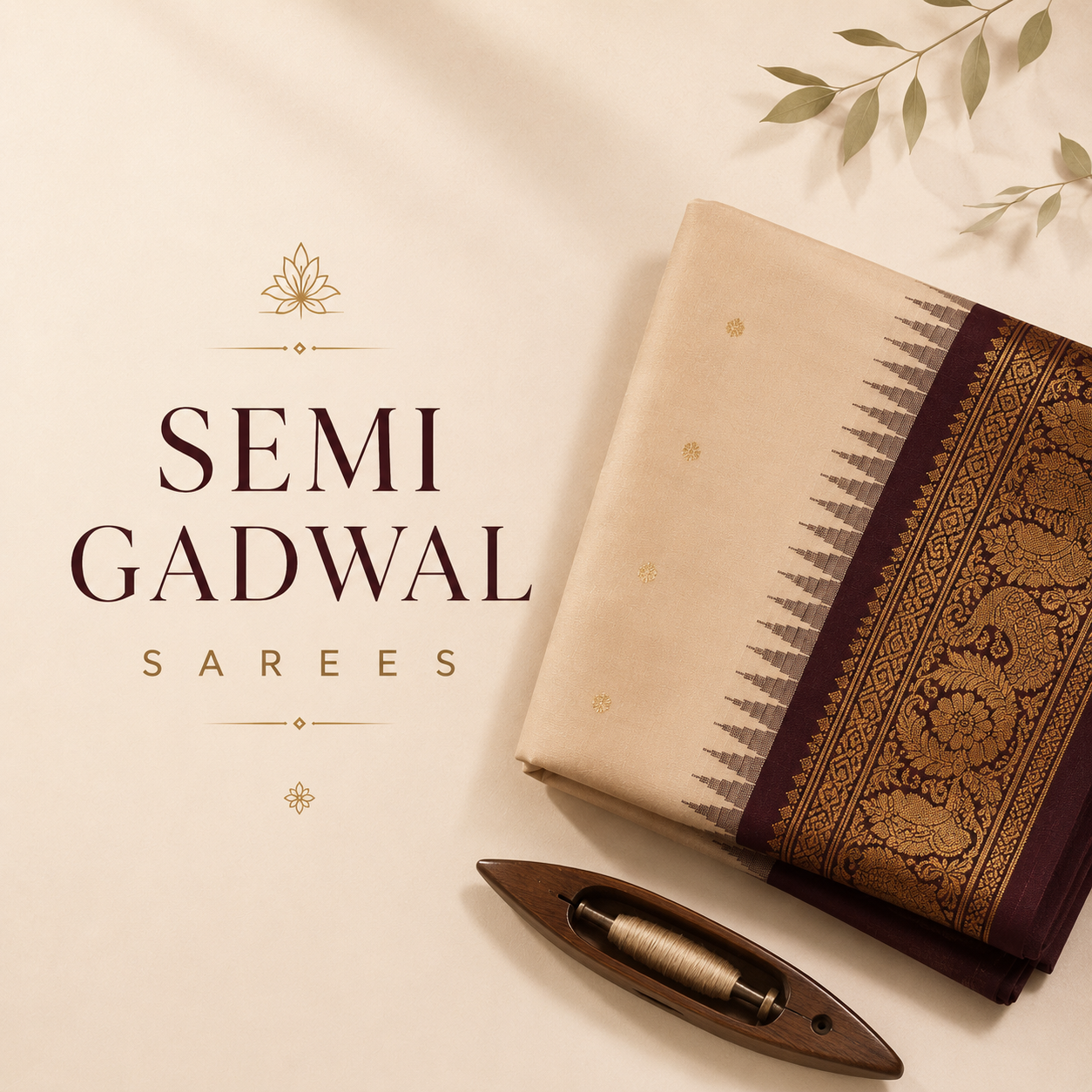 Semi Gadwal Sarees
