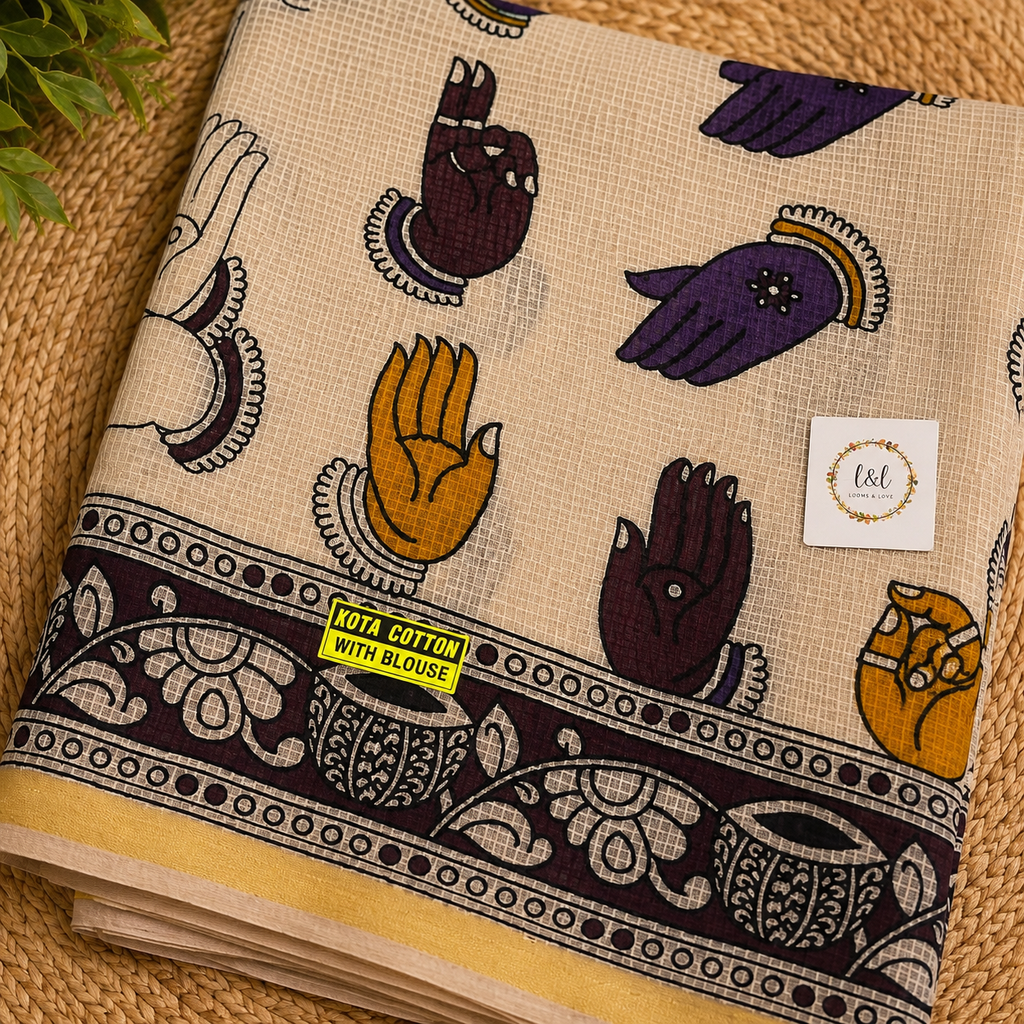 Kalamkari Kota Cotton Saree