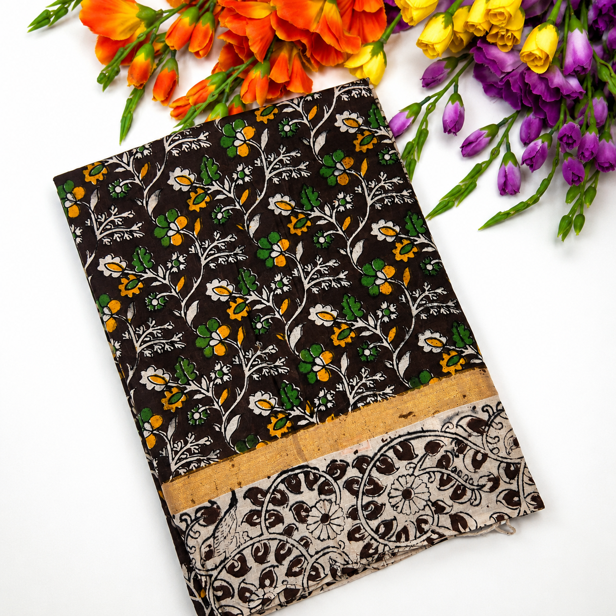 Kalamkari Nellore Silk Saree