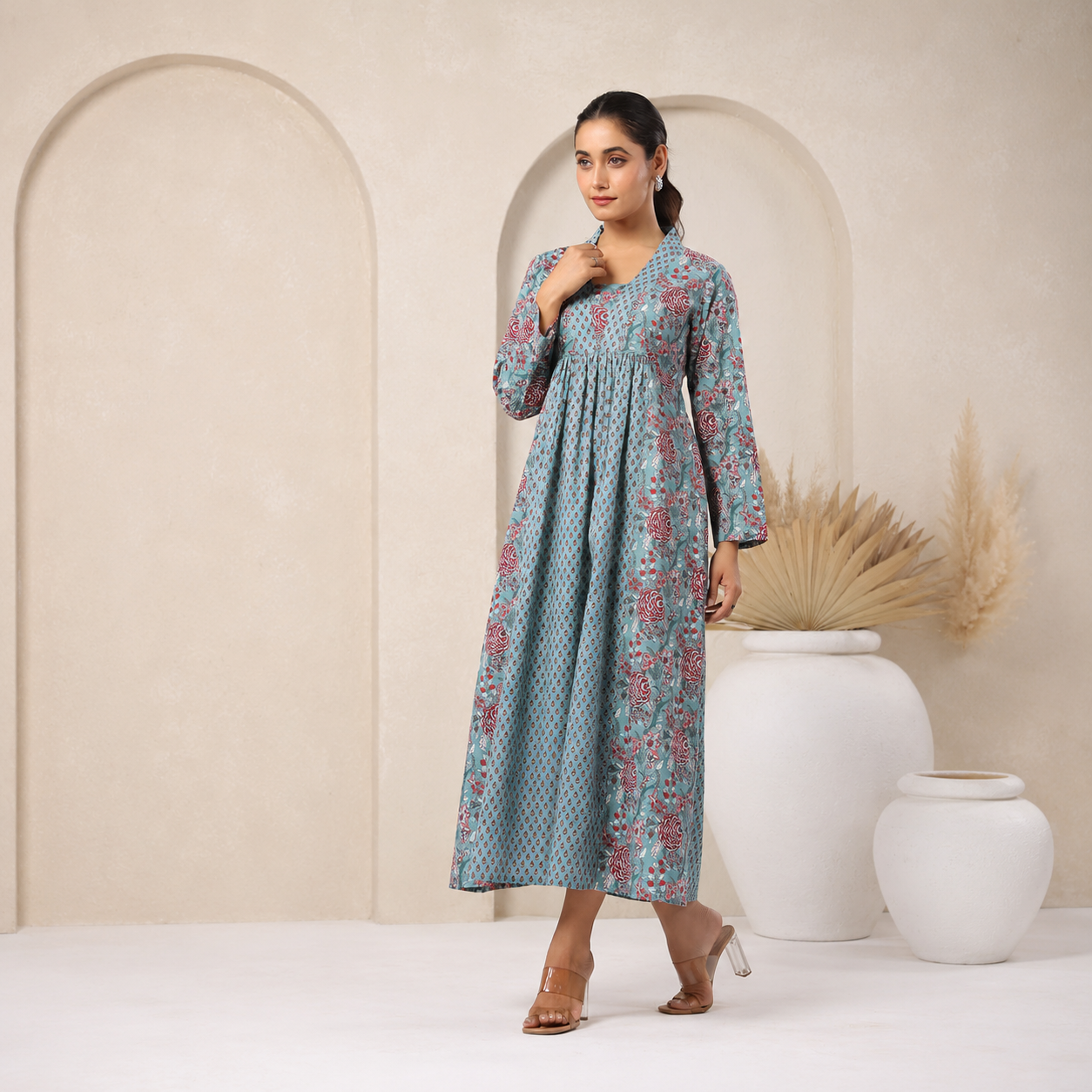 Pastel Blue Full Sleeve - Maxi