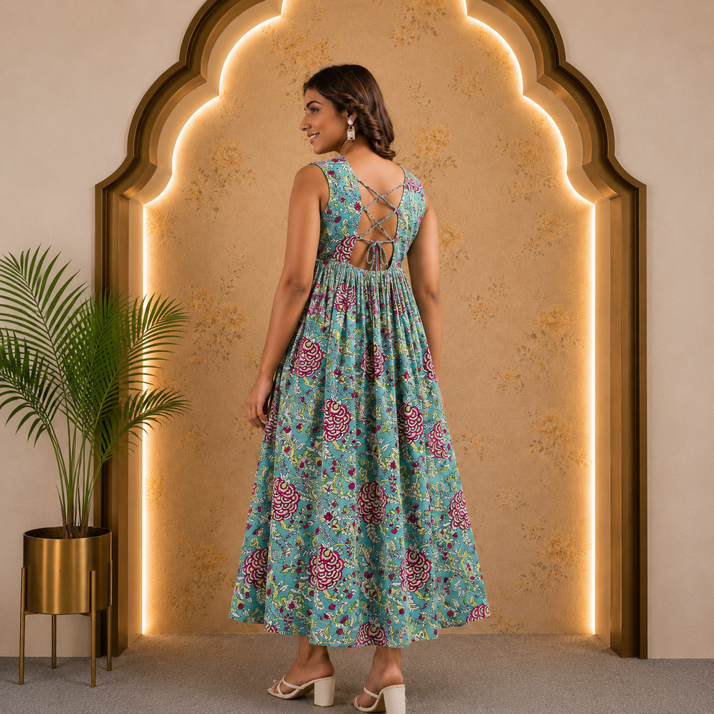 Light Sea Green Maxi Dress