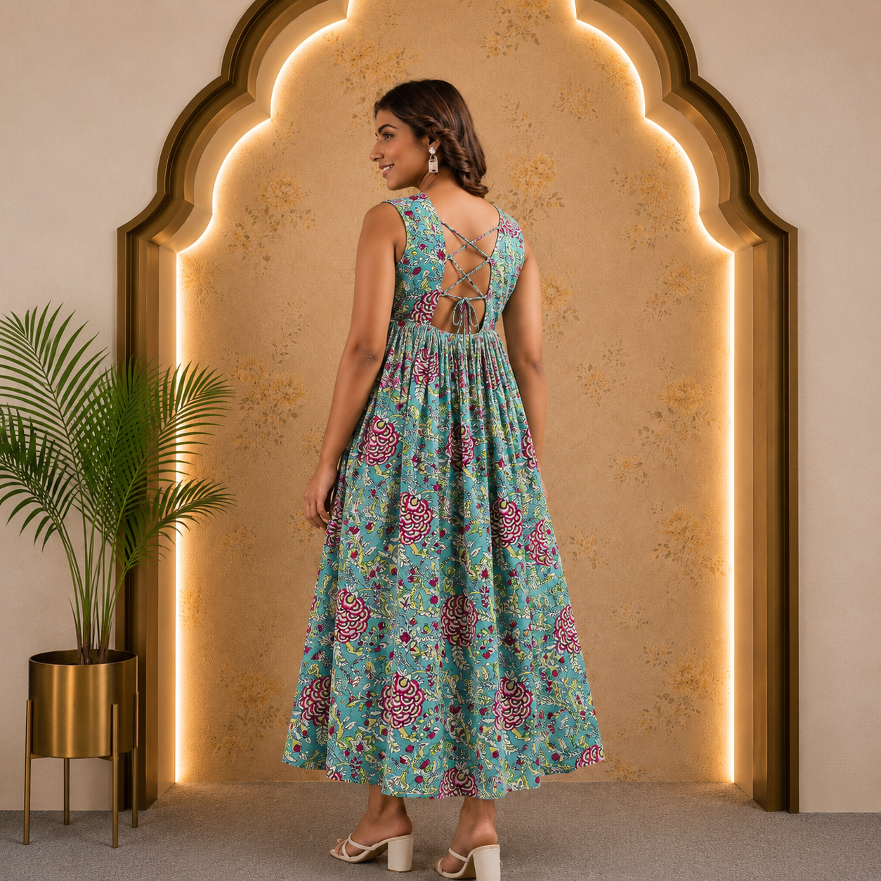 Light Sea Green Maxi Dress