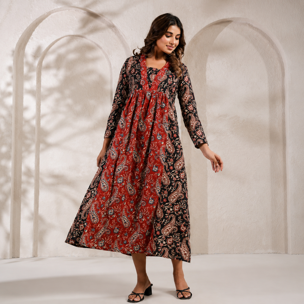 Red Full Sleeve - Maxi