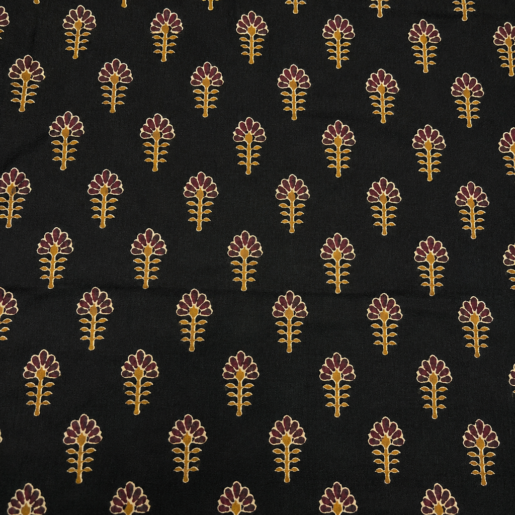 Black Floral Printed Dress