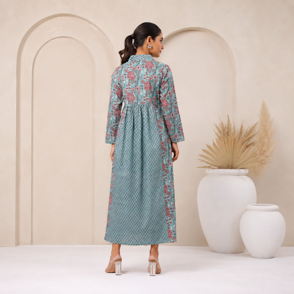 Pastel Blue Full Sleeve - Maxi