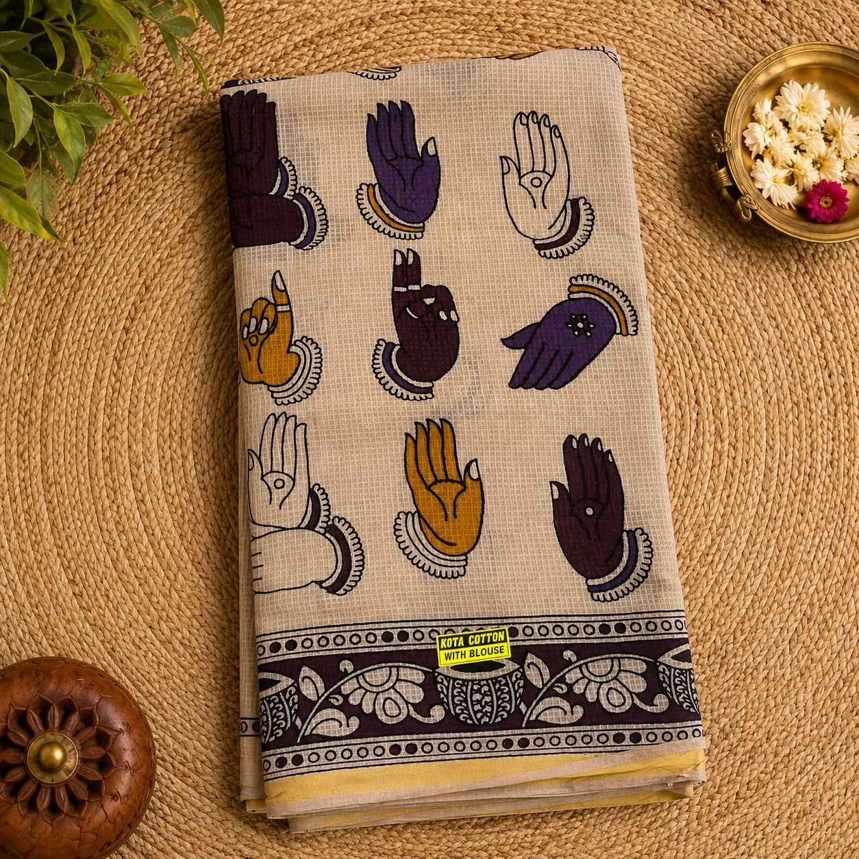 Kalamkari Kota Cotton Saree