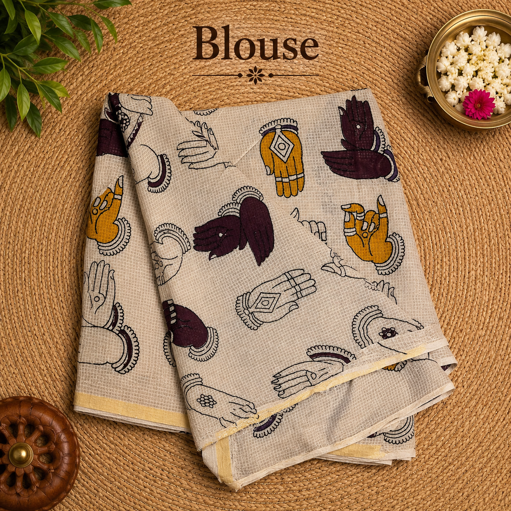 Kalamkari Kota Cotton Saree