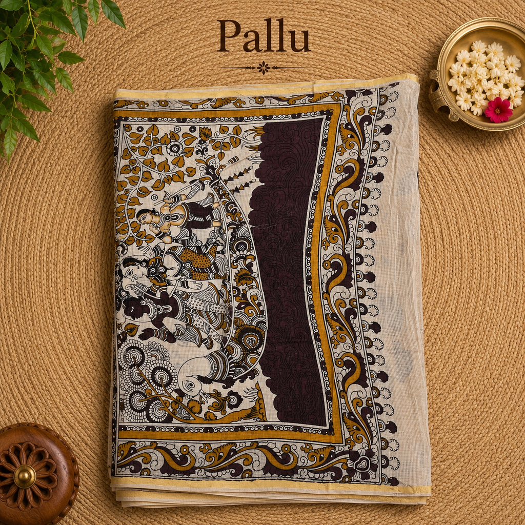 Kalamkari Kota Cotton Saree