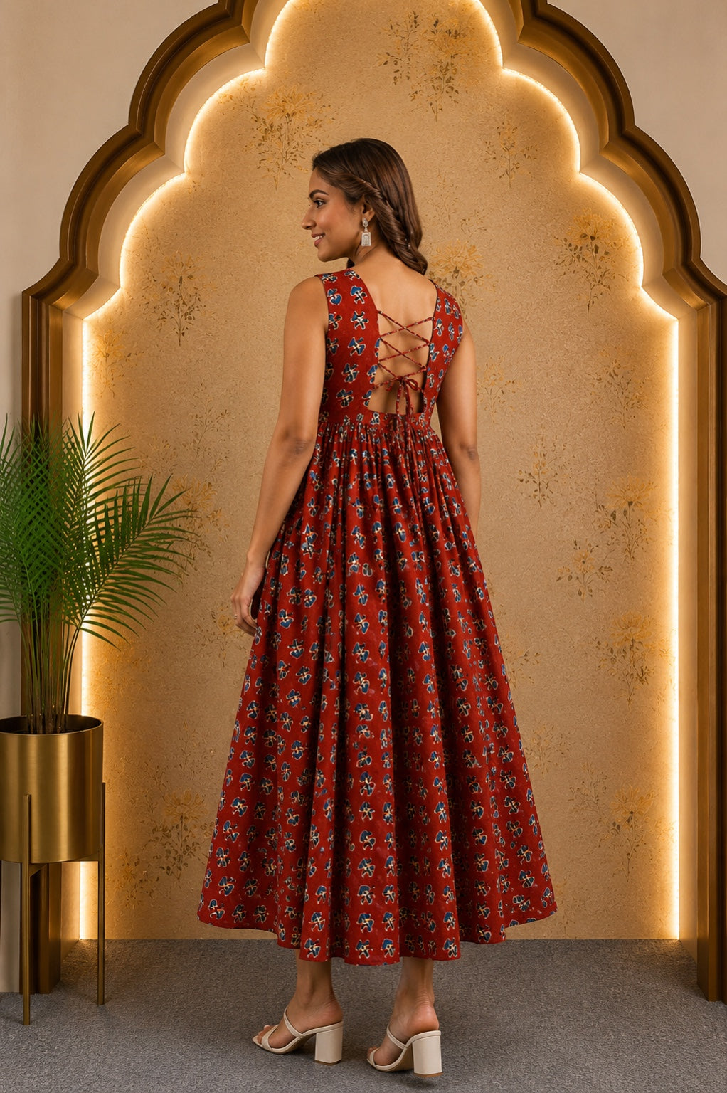 Red Maxi  Dress