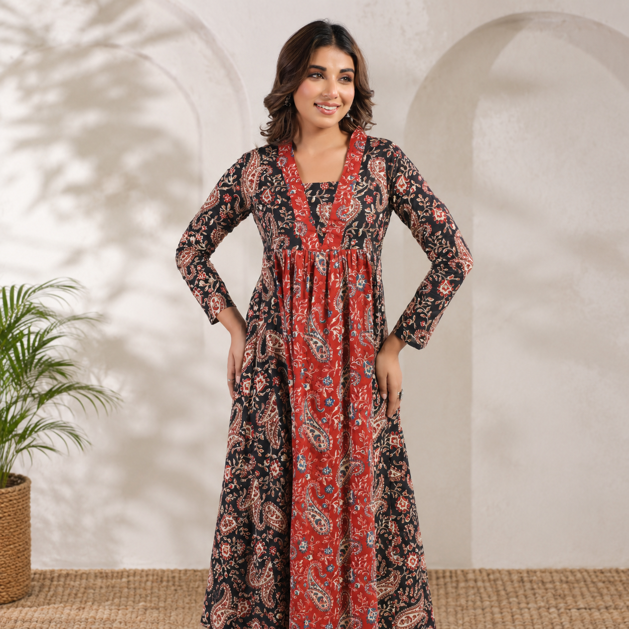 Red Full Sleeve - Maxi