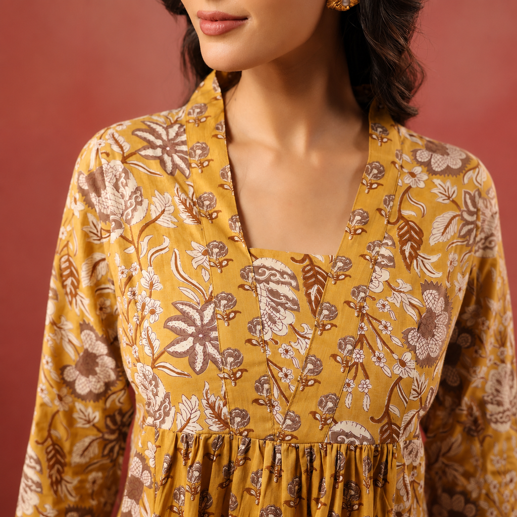 Mustard Full Sleeve - Maxi