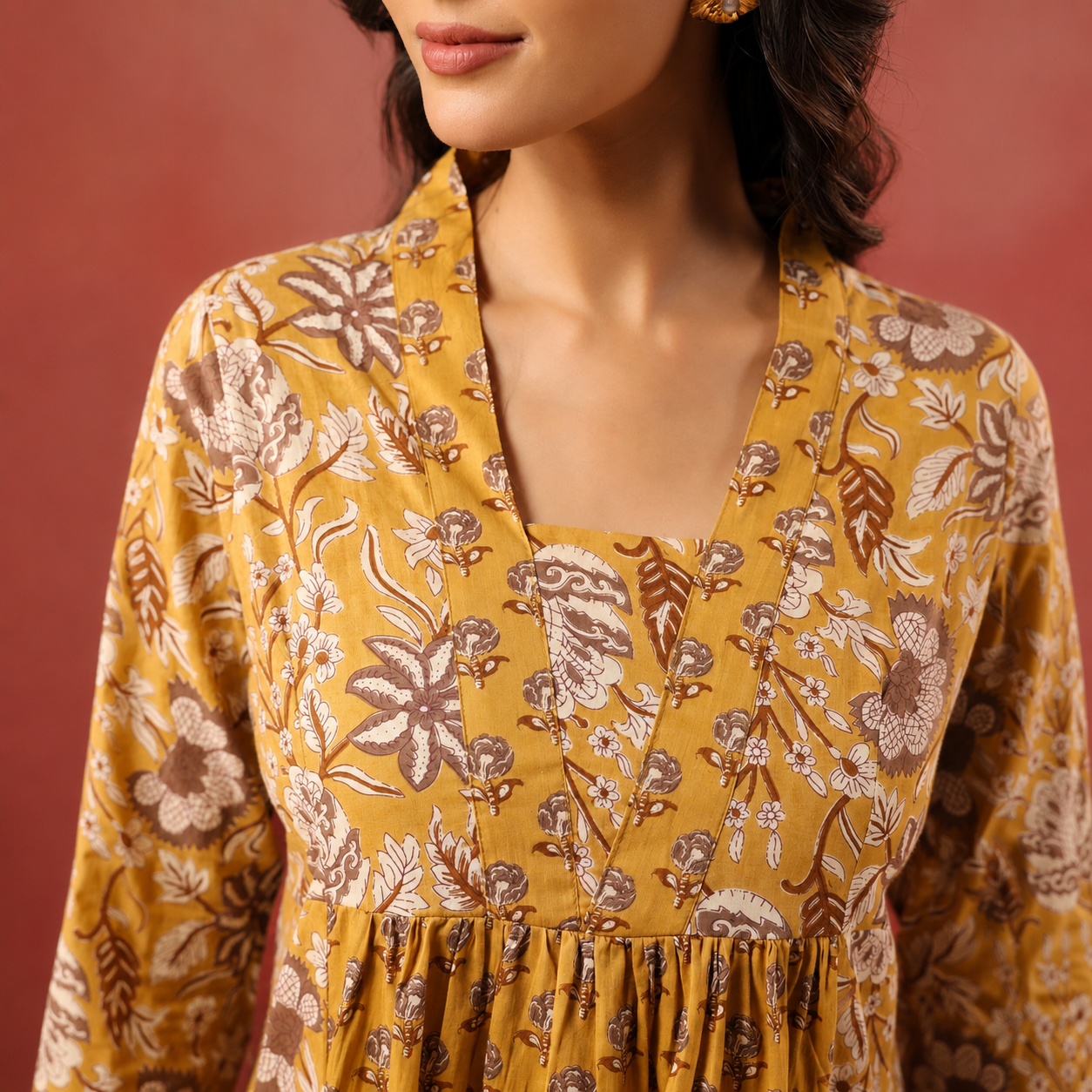 Mustard Full Sleeve - Maxi